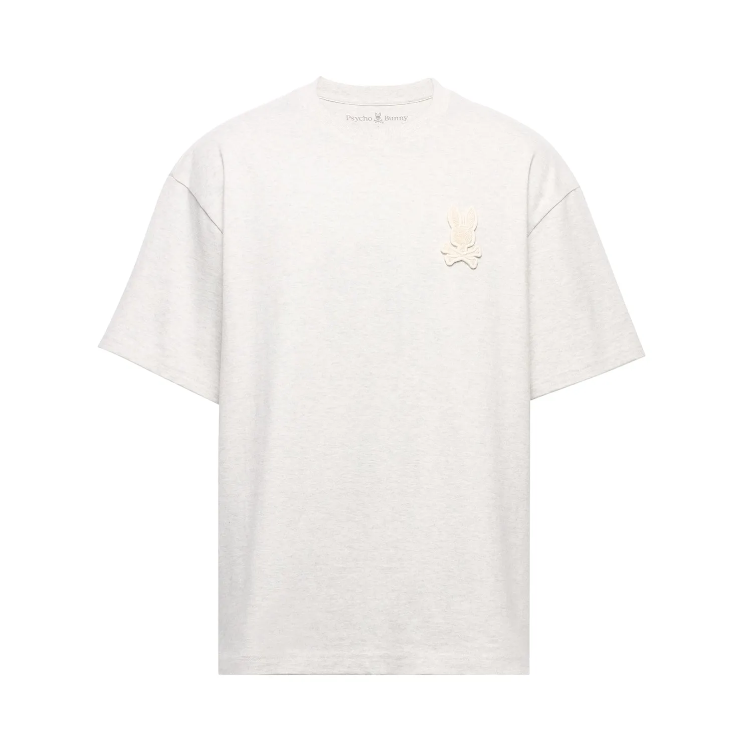 Psycho Bunny Men's El Dorado Relaxed Fit Tee - Ecru Heather