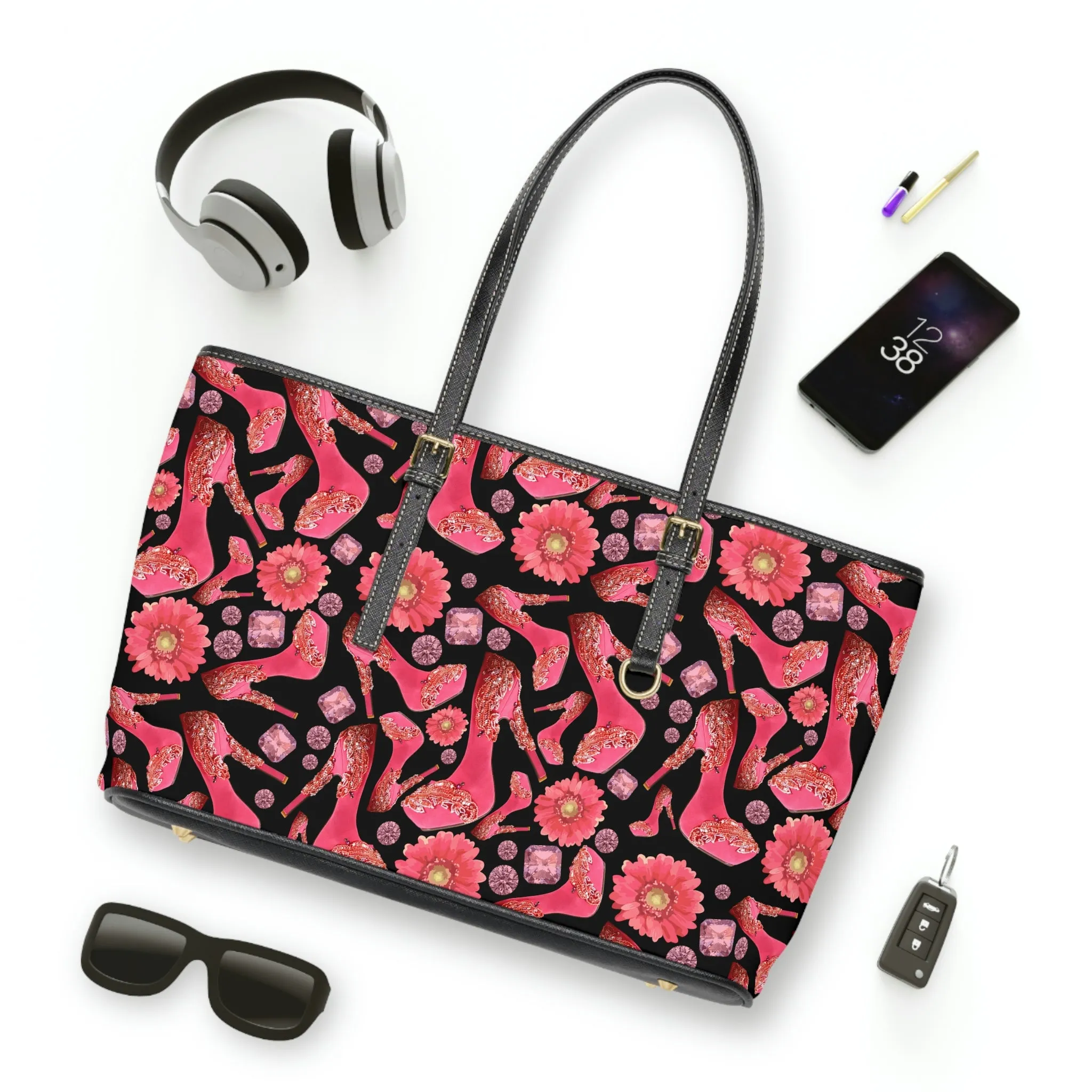 PU Leather Shoulder Bag 'Influencer Glam'