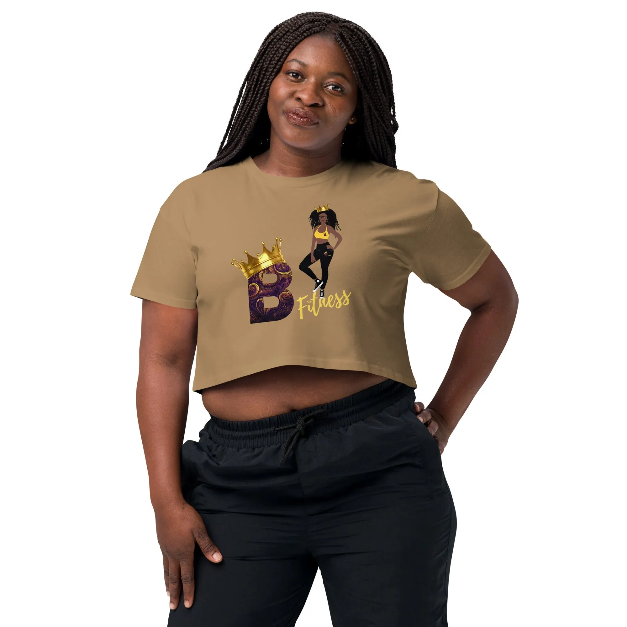 "B Fitness" - Crop Top T-Shirt