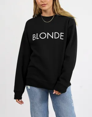 "Blonde" Classic Sweatshirt | Black