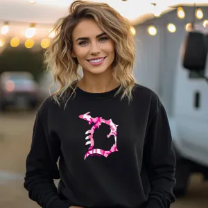 "Michigan D Camo" Relaxed Fit Classic Crew Unisex Sweatshirt