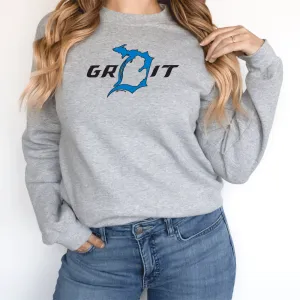 "Motor City Grit" Relaxed Fit Long Sleeve Unisex T-Shirt