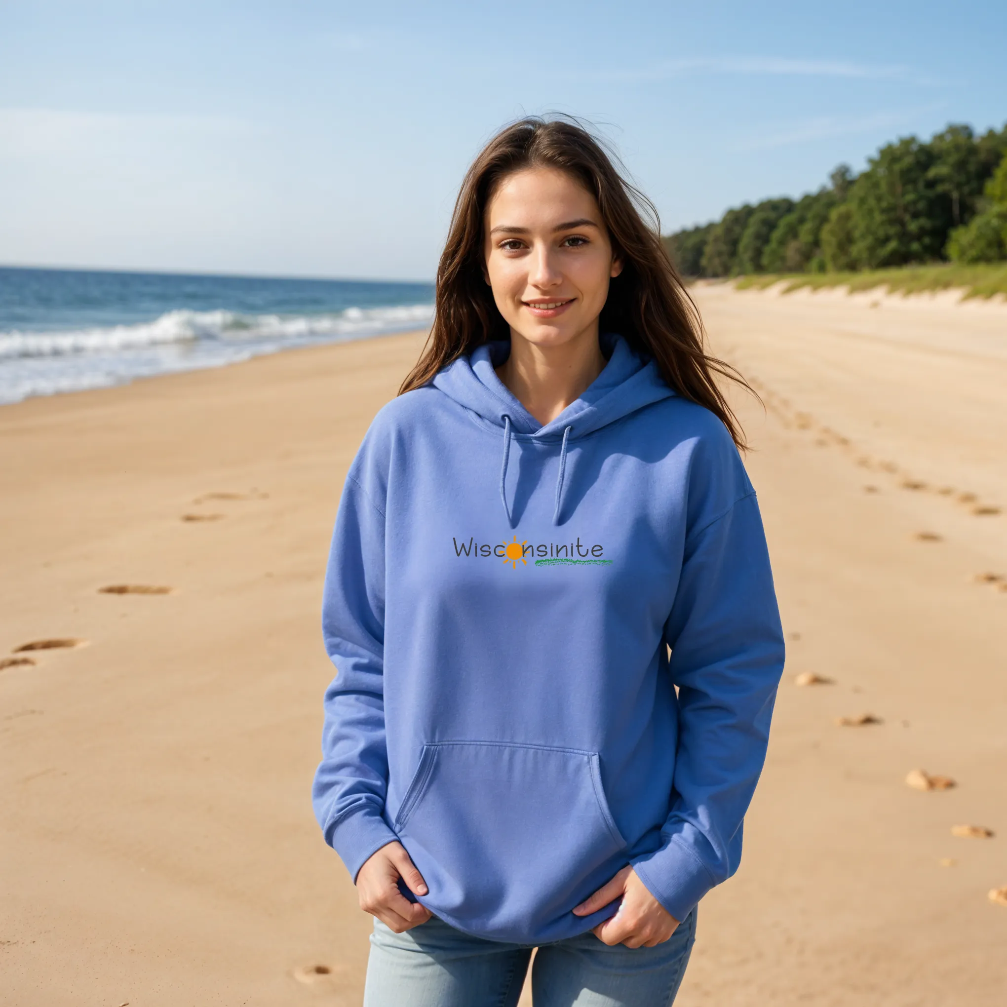 "Wisconsinite" Relaxed Fit Classic Unisex Hoodie
