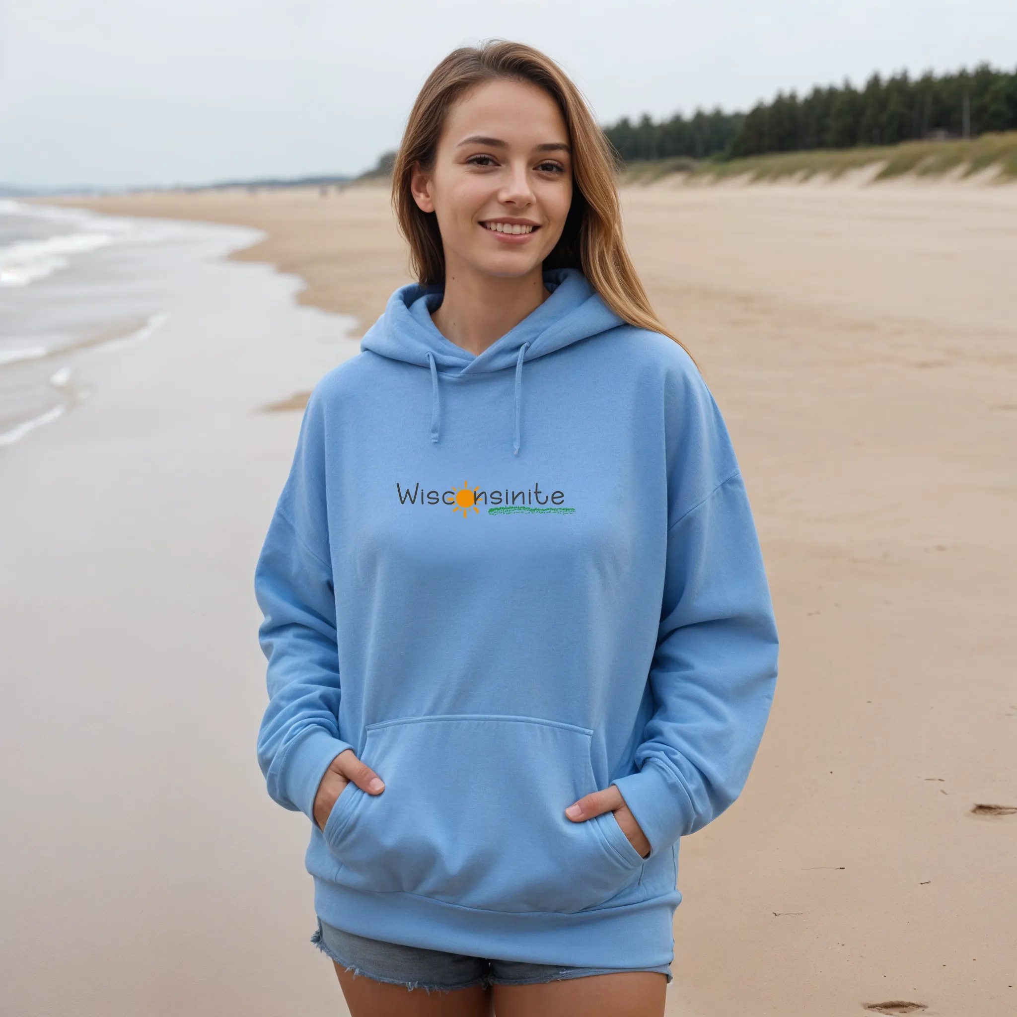 "Wisconsinite" Relaxed Fit Classic Unisex Hoodie