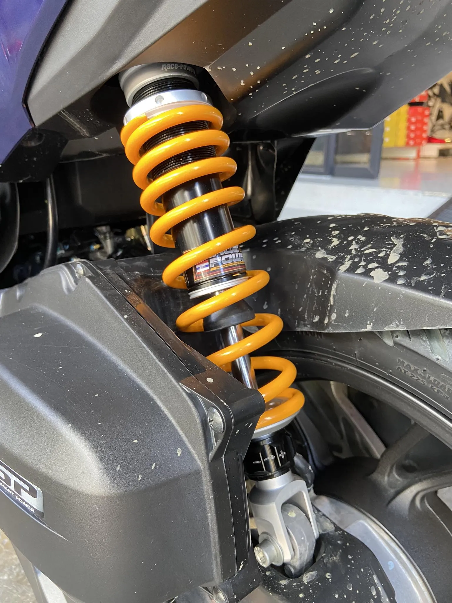 RACE POWER PREMIUM HONDA CLICK (SILVER/YELLOW)