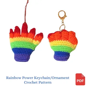 Rainbow Power Backpack Buddy Crochet Pattern