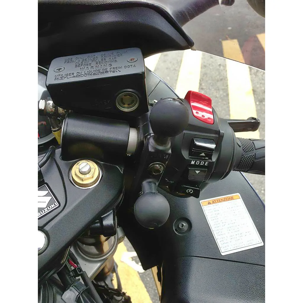 RAM Base - Brake/Clutch Reservoir With Add-On Ball