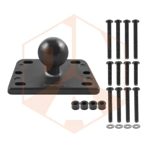 RAM Motorcycle Brake/Clutch Reservoir Cover Base with 1" Ball Centered