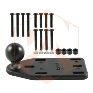 RAM Motorcycle Brake/Clutch Reservoir Cover Base with 1" Ball Offset