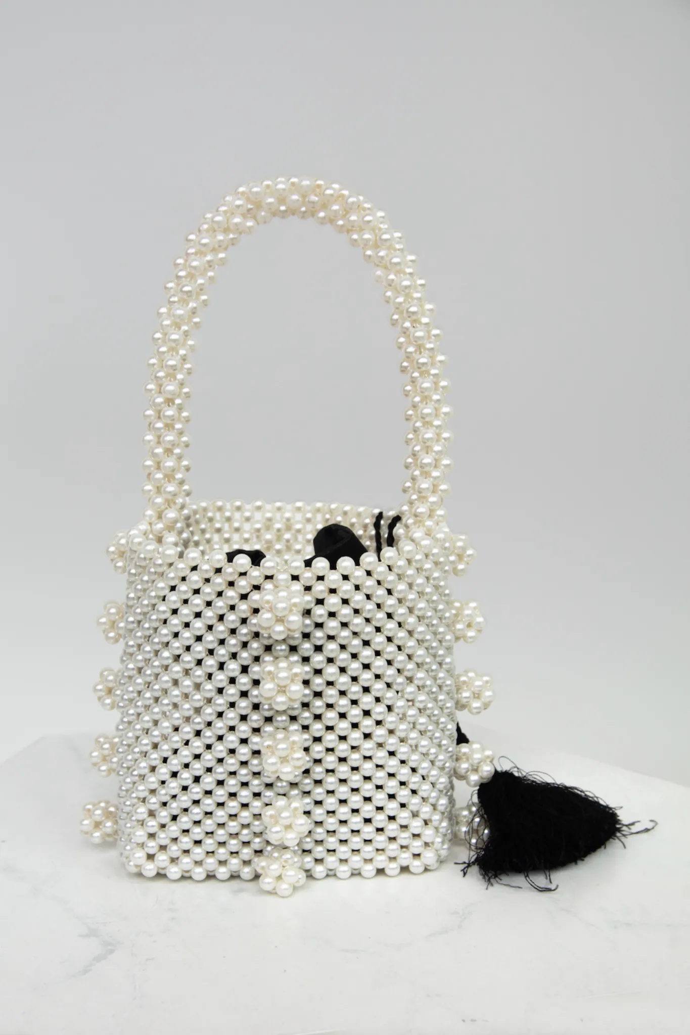 Ravelo Pearl Top Handle Bag by Emm Kuo NY - RENTAL