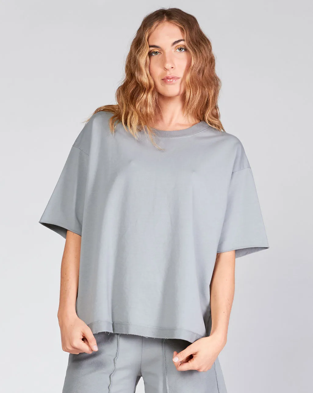 Raw Edge Sleeve T Shirt