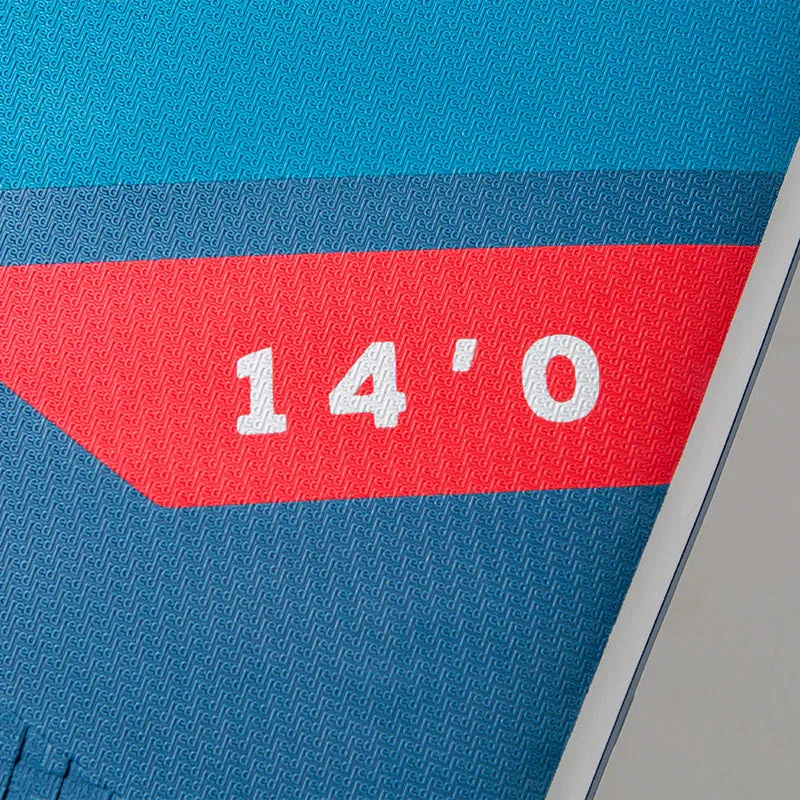 Red 14'0" Sport  Hybrid MSL Inflatable Paddle Board Package 2024