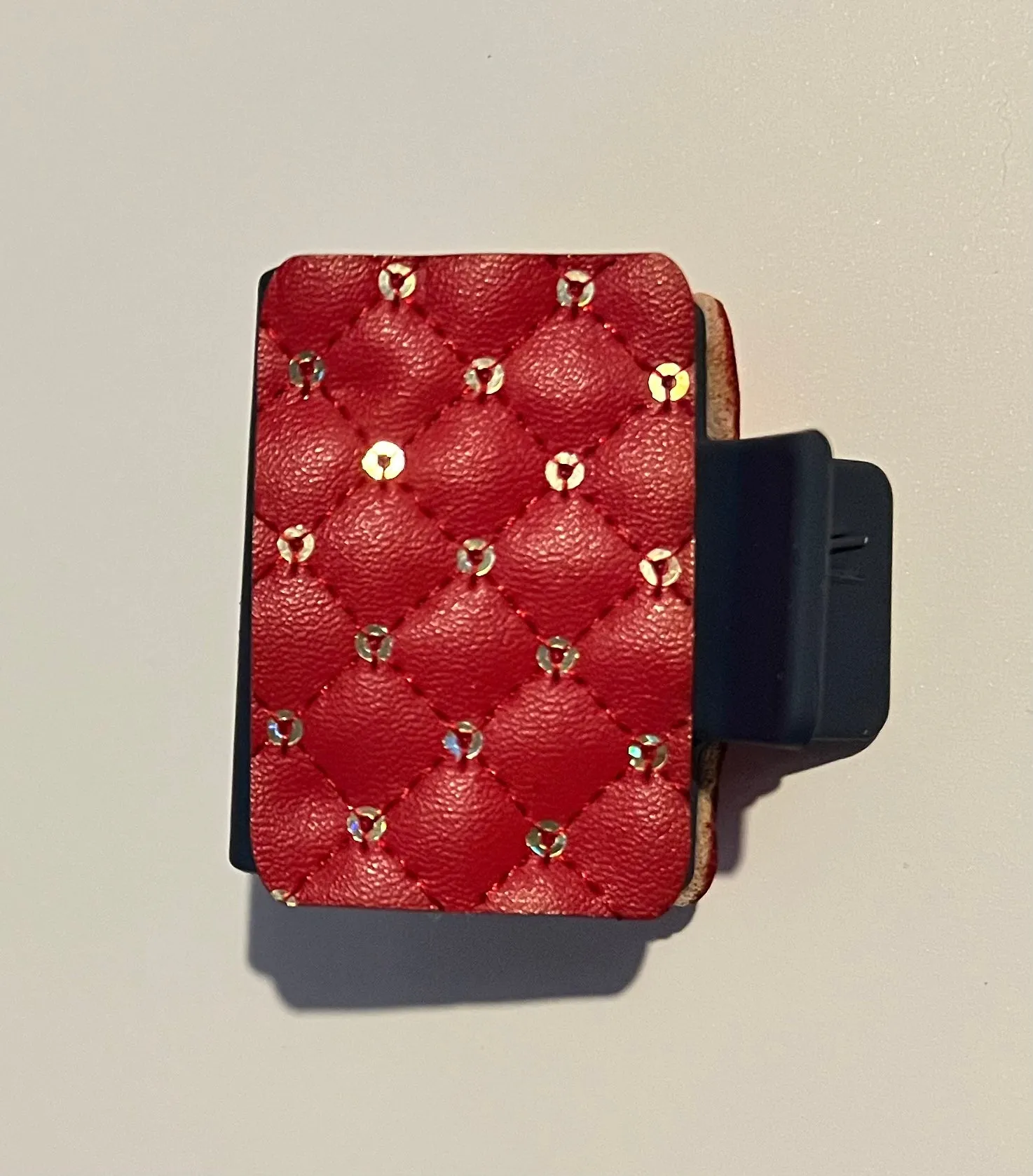 Red on Navy 2” Claw Clip