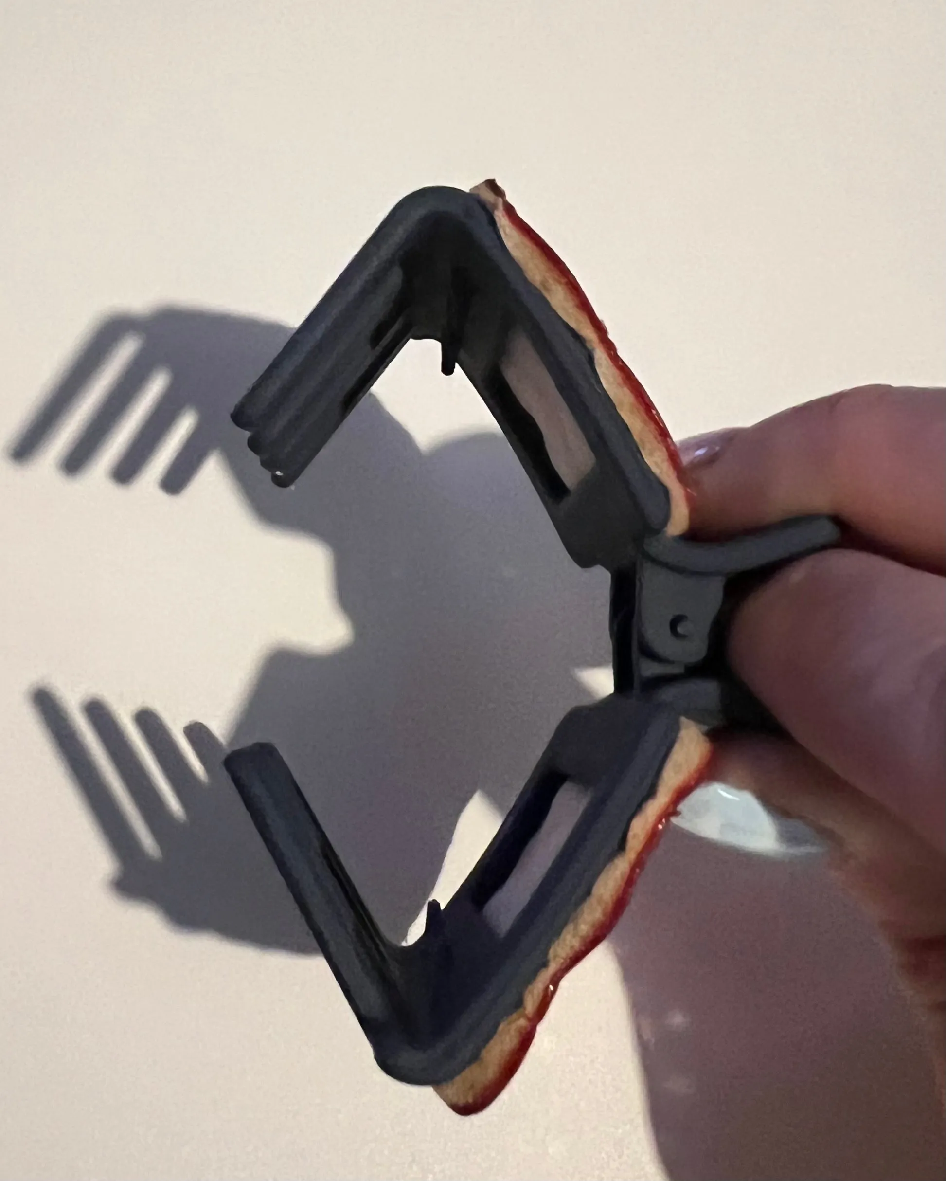 Red on Navy 2” Claw Clip