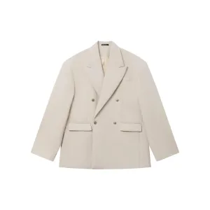 Relaxed Fit Blazer & Wide Leg Dress Pants