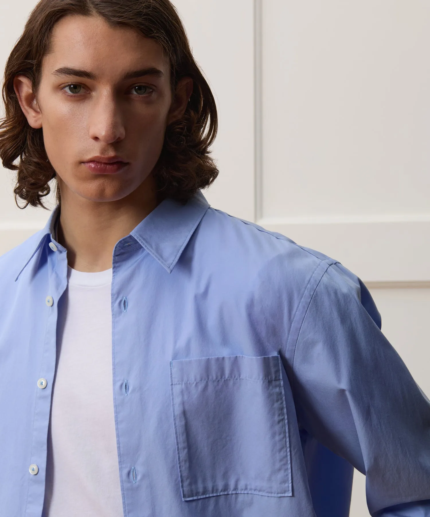 Relaxed Fit Poplin Shirt