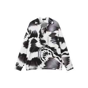 Relaxed Fit Printed Long Sleeve Shirt