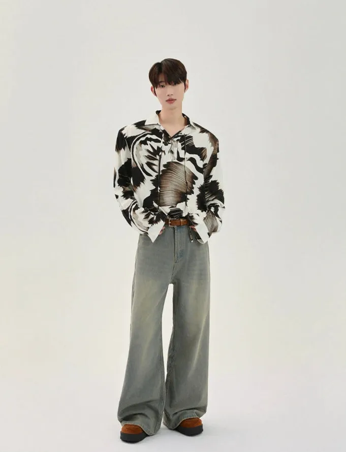 Relaxed Fit Printed Long Sleeve Shirt