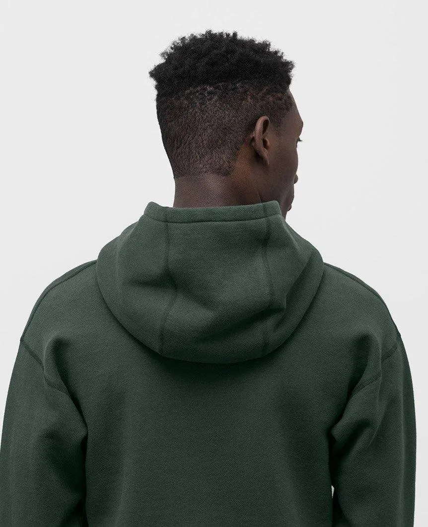 Relaxed Fleece Hooded Pullover Pine