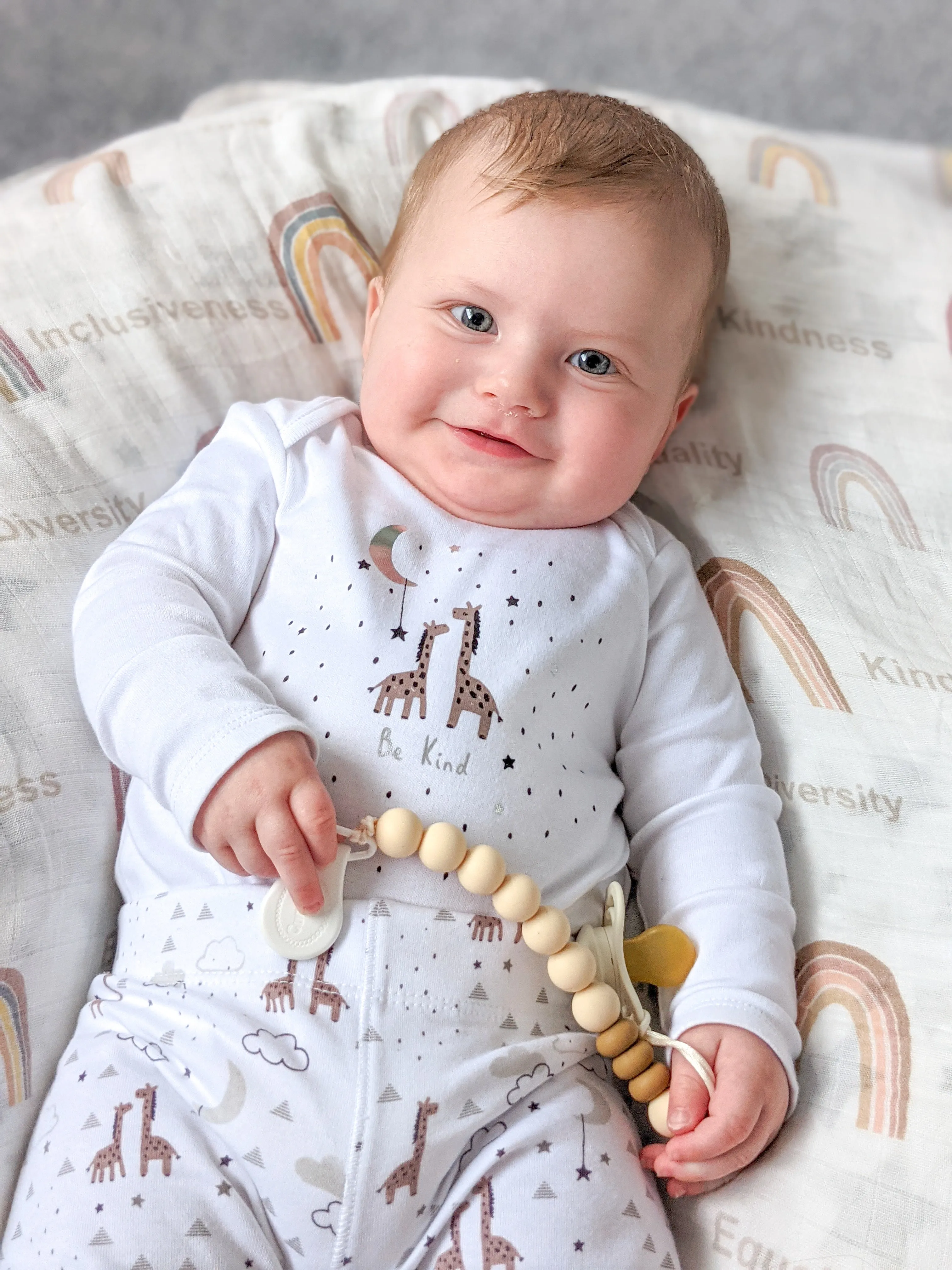 Retro Mix Tape Pacifier Clip: Fun & Safe Teether Accessory