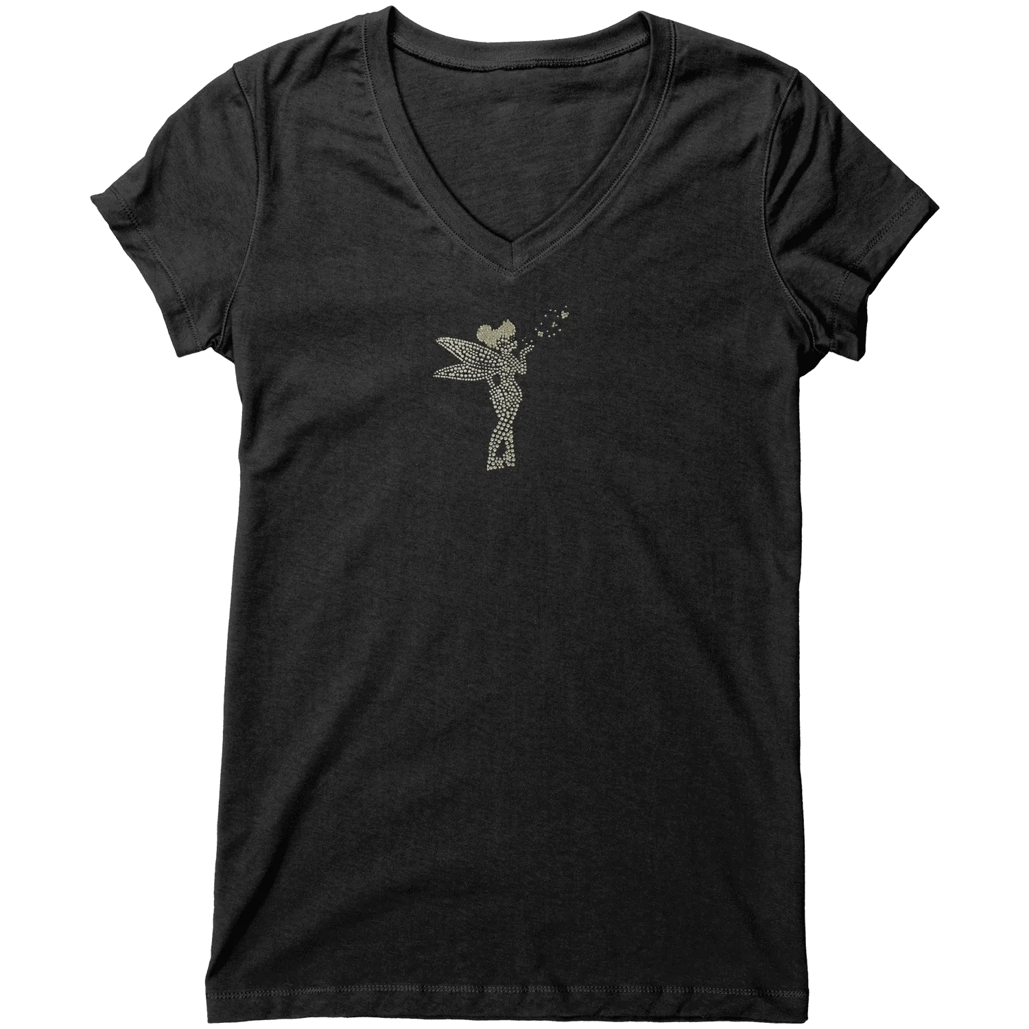 Rhinestone Tiny Dancer Tee Shirt Crew Neck, V Neck, Tank Top