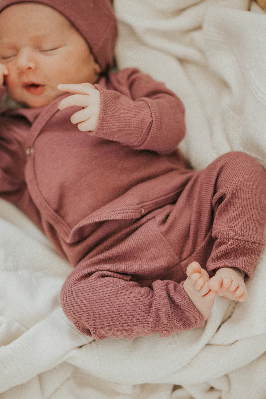 Ribbed Infant Snap Top