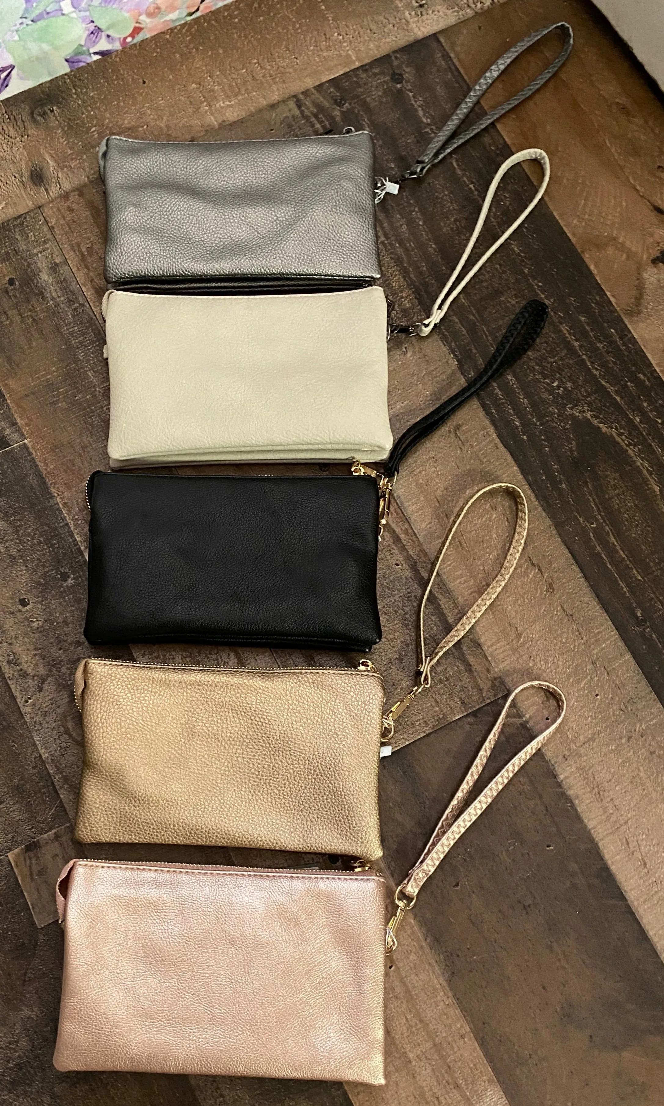 Riley Crossbody / Clutch - Gunmetal