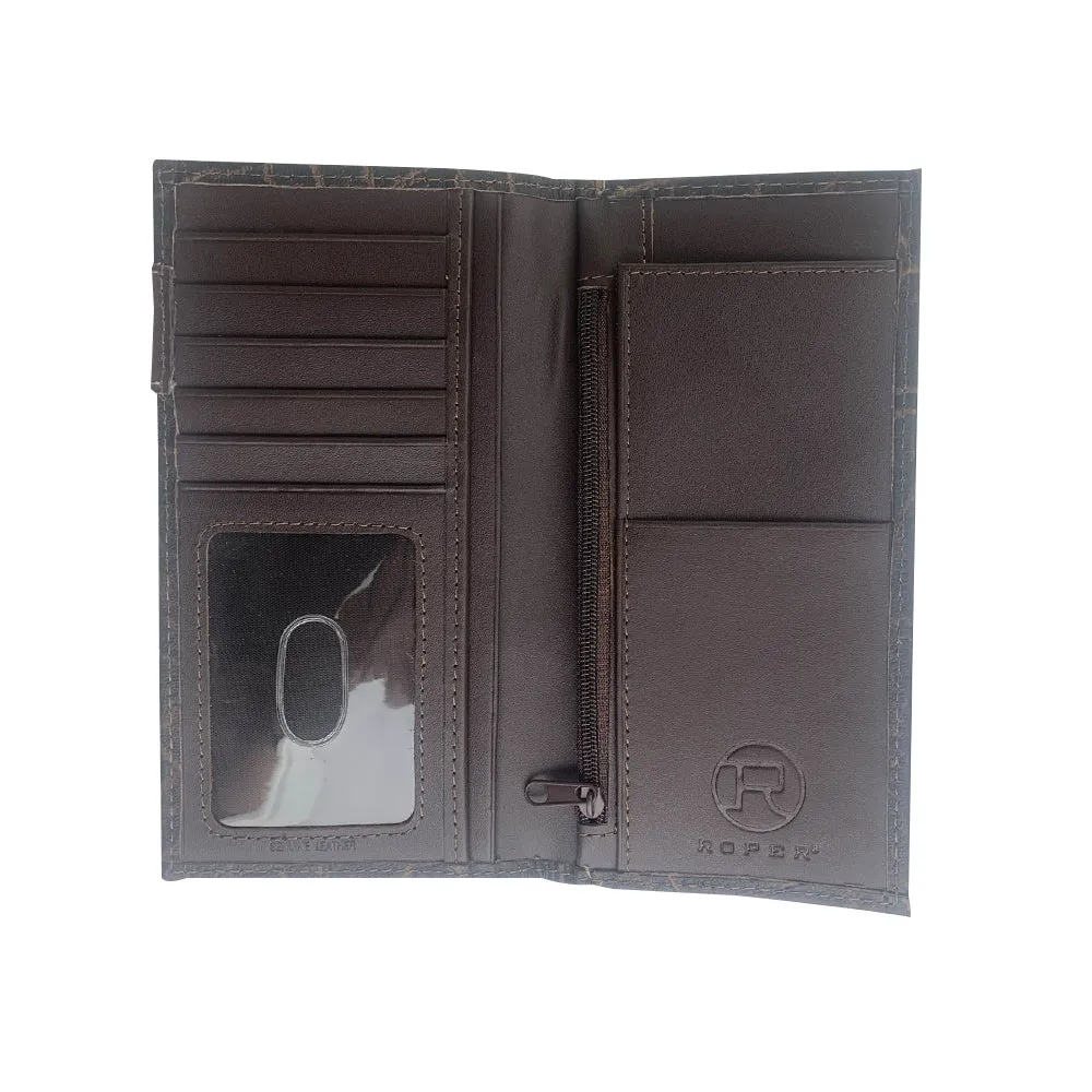 Roper Wallet Rodeo Aztec Brown