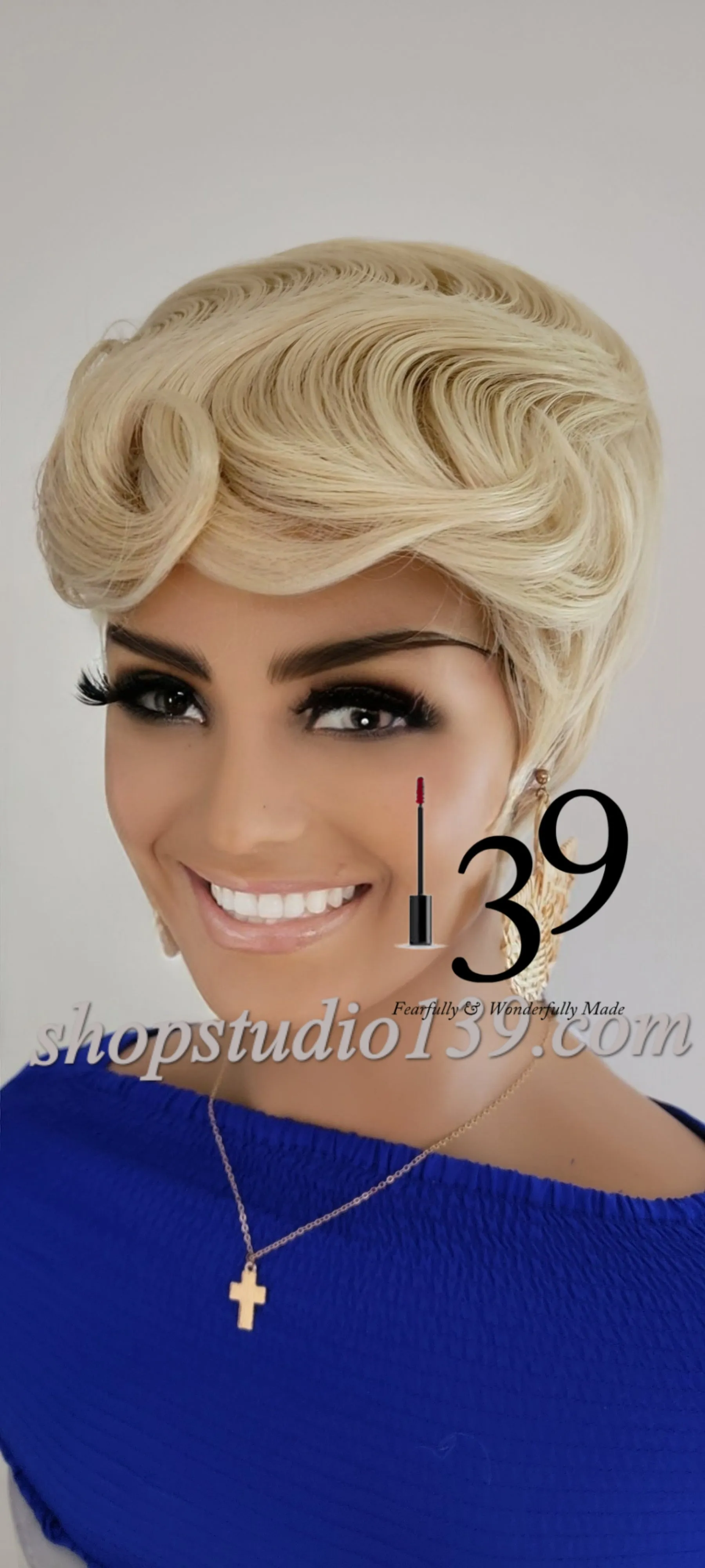 (Sadie)Sexy blonde Pixie wig