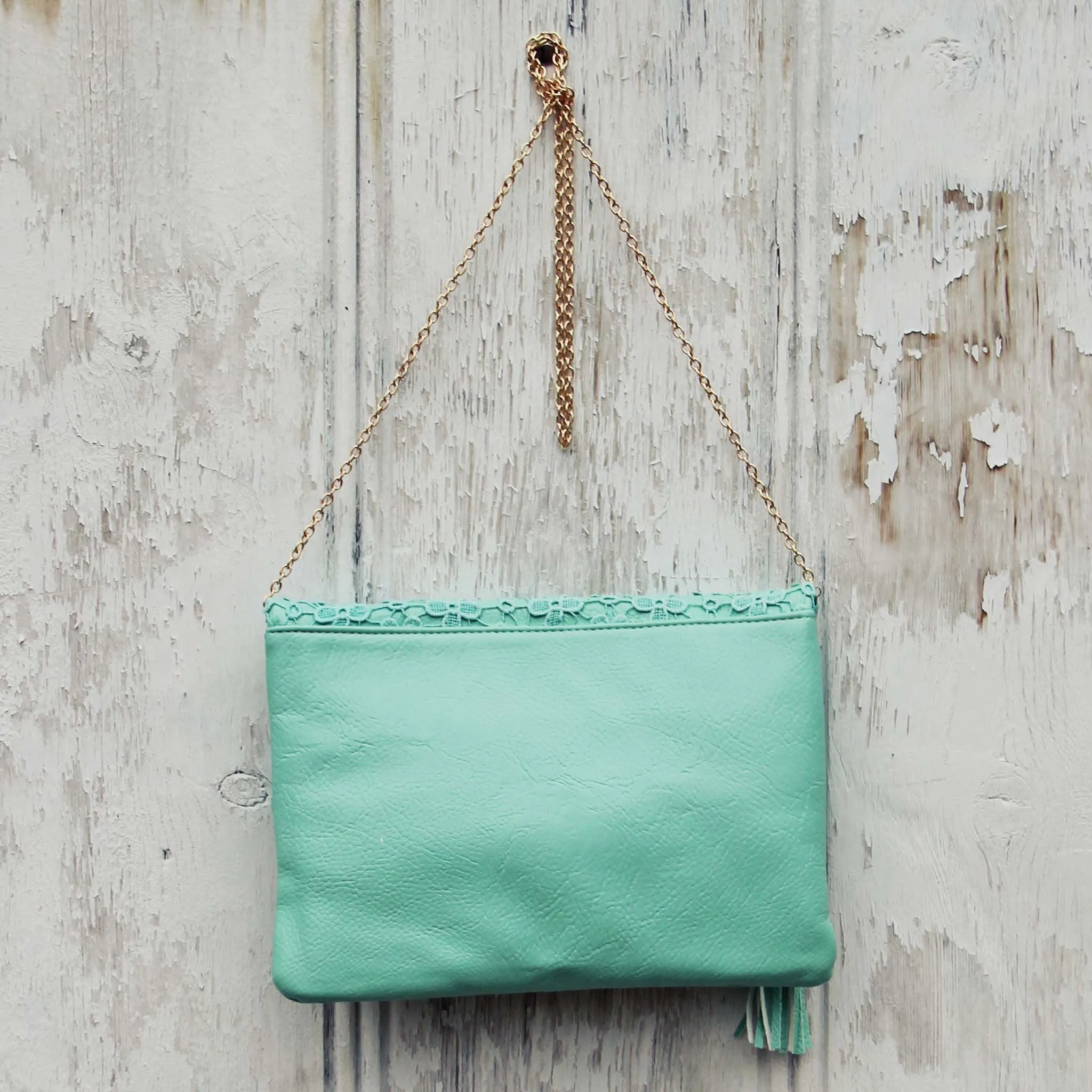 Sage & Lace Tote in Mint