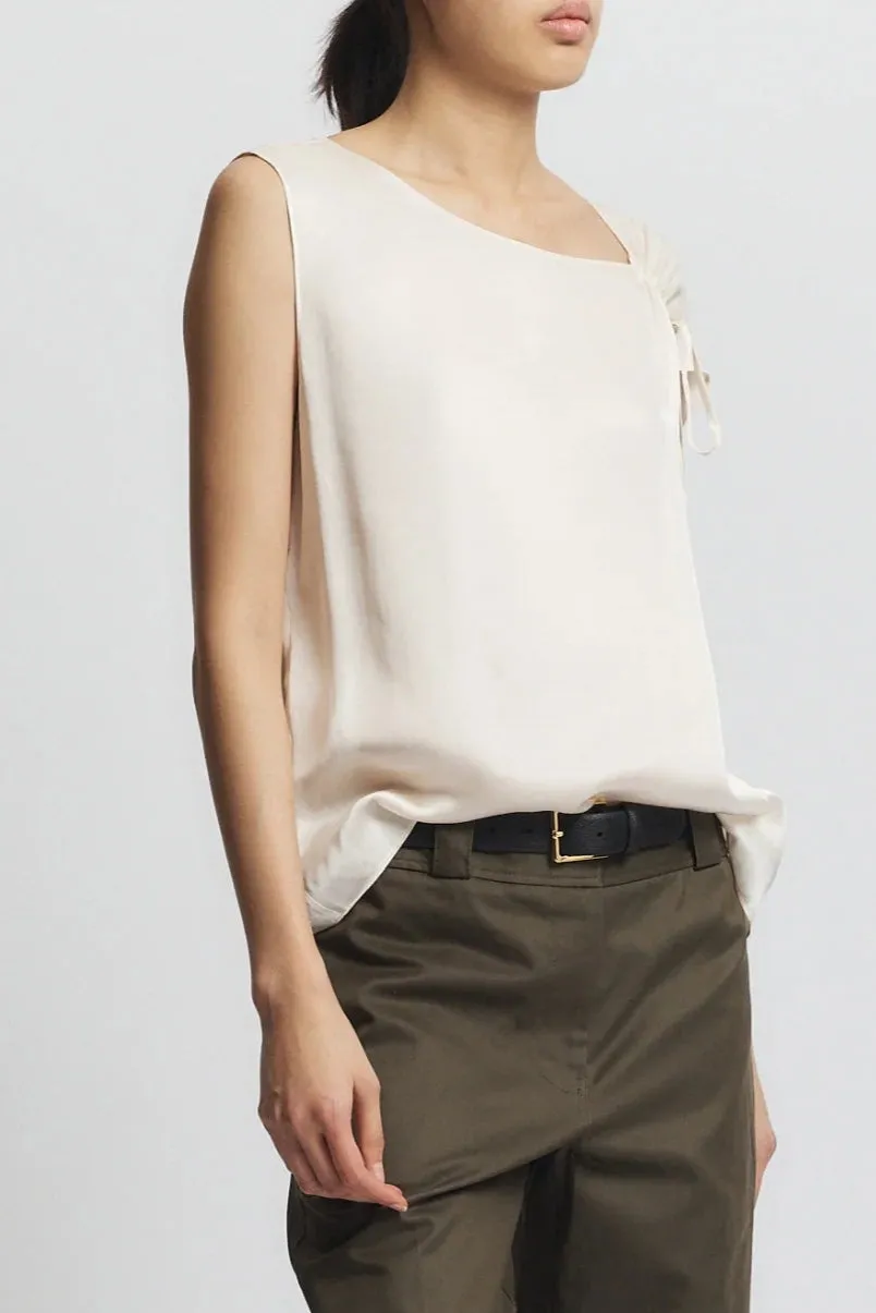 Saint Art New York - Lola Tie Blouse (Ivory)