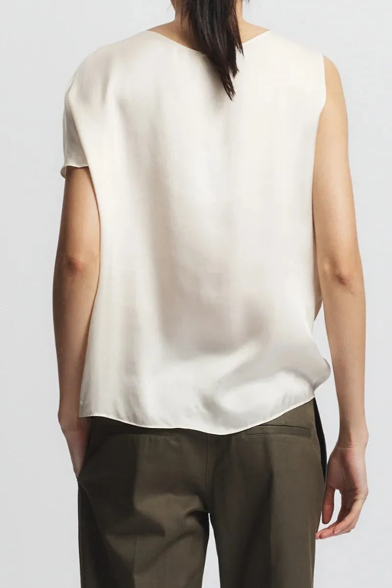 Saint Art New York - Lola Tie Blouse (Ivory)