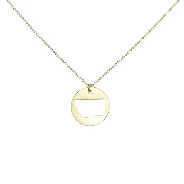 SALE - State Outline Necklace