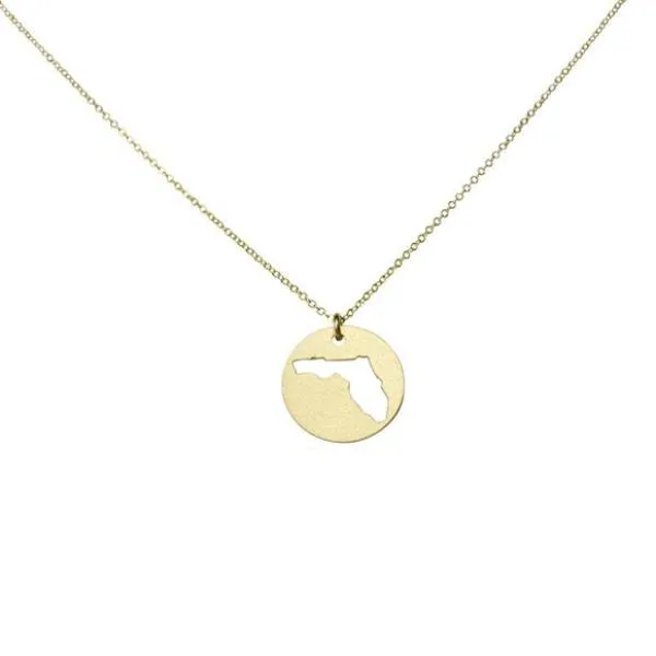 SALE - State Outline Necklace