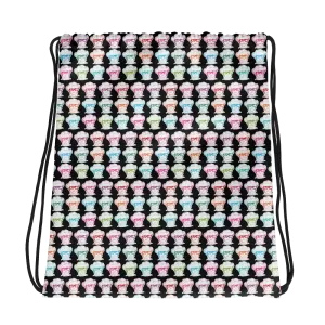 Sammi Haney (Esperanza - Raising Dion) Faces All-Over Drawstring Bag