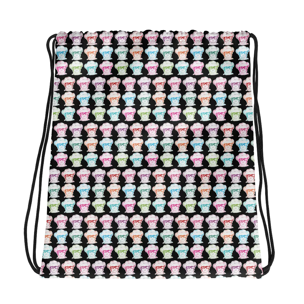 Sammi Haney (Esperanza - Raising Dion) Faces All-Over Drawstring Bag