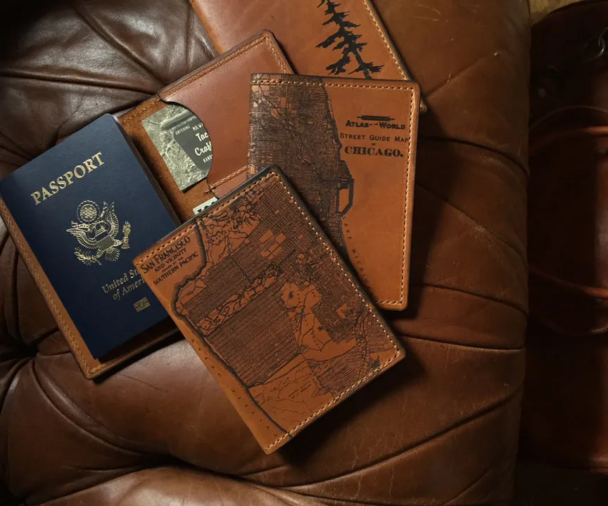 San Francisco Map Passport Wallet
