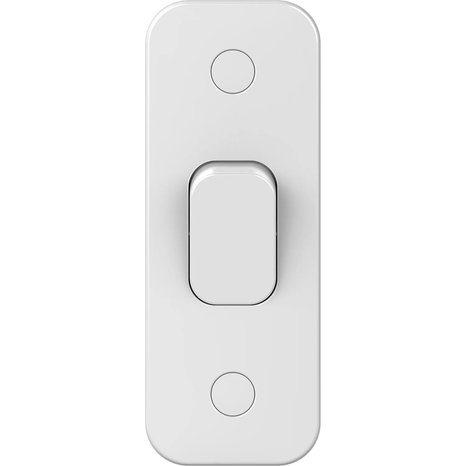 Schneider Electric GGBL1012AS Lisse White Moulded 10AX 1G 2-Way Retractive Architrave Plate Switch (Display Packaged)