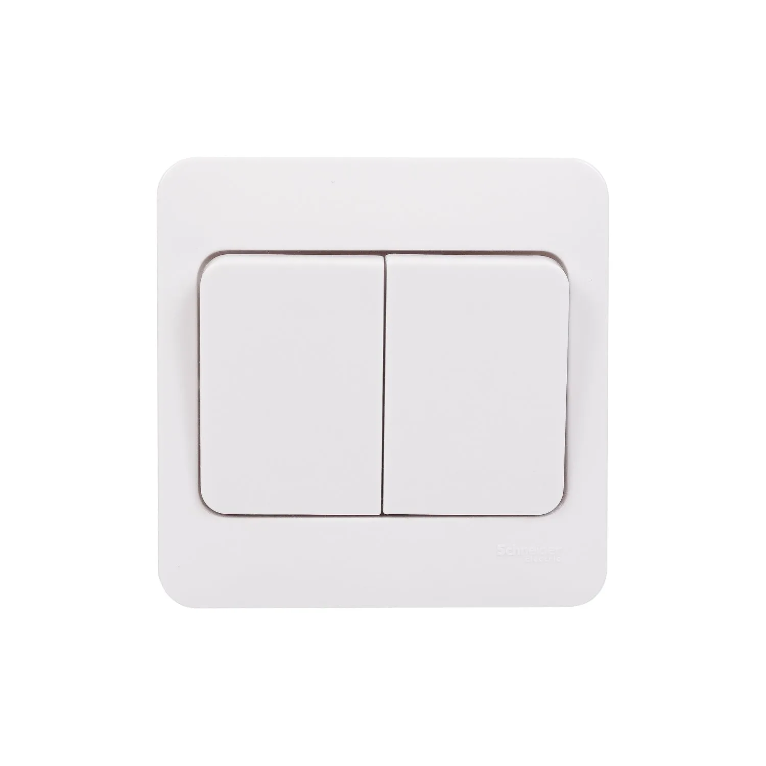 Schneider Electric GGBL1022WS Lisse White Moulded 10AX 2G 2-Way Wide Rocker Switch (Display Packaged)