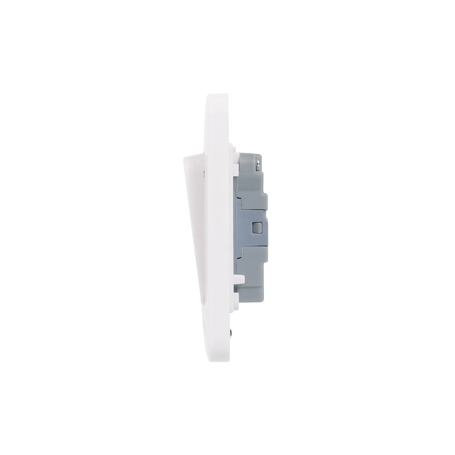 Schneider Electric GGBL1022WS Lisse White Moulded 10AX 2G 2-Way Wide Rocker Switch (Display Packaged)