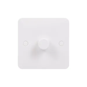 Schneider Electric GGBL6012CS Lisse White Moulded 1G 2-Way 400W/VA Mains & Low Voltage Dimmer Switch