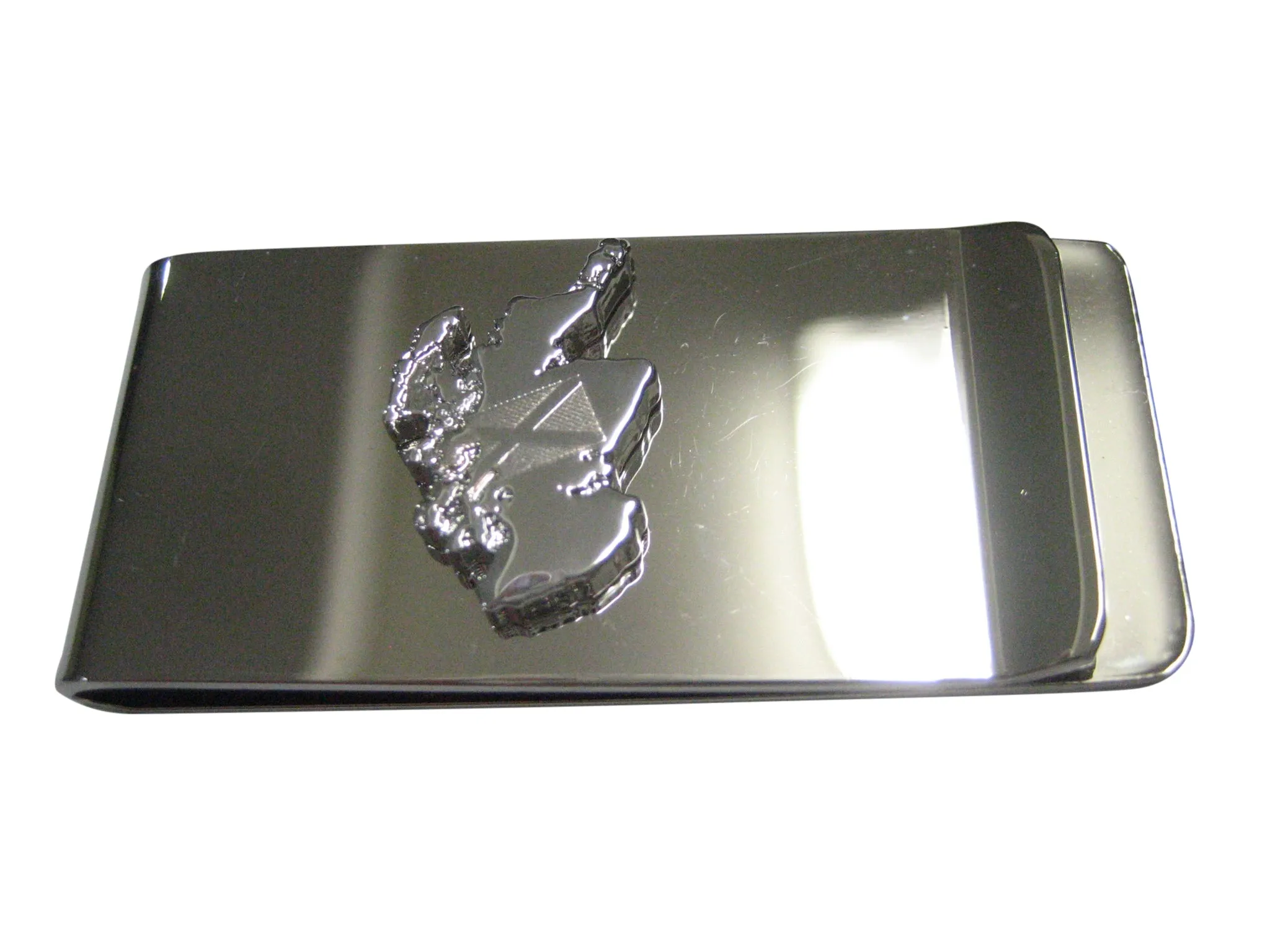 Scotland Map Shape and Flag Design Money Clip