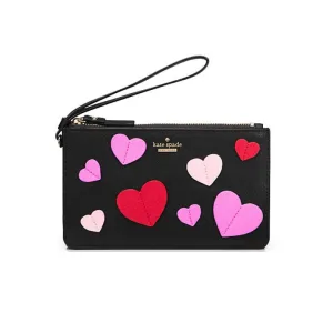 Secret Admirer Applique Heart Slim Bee Wristlet