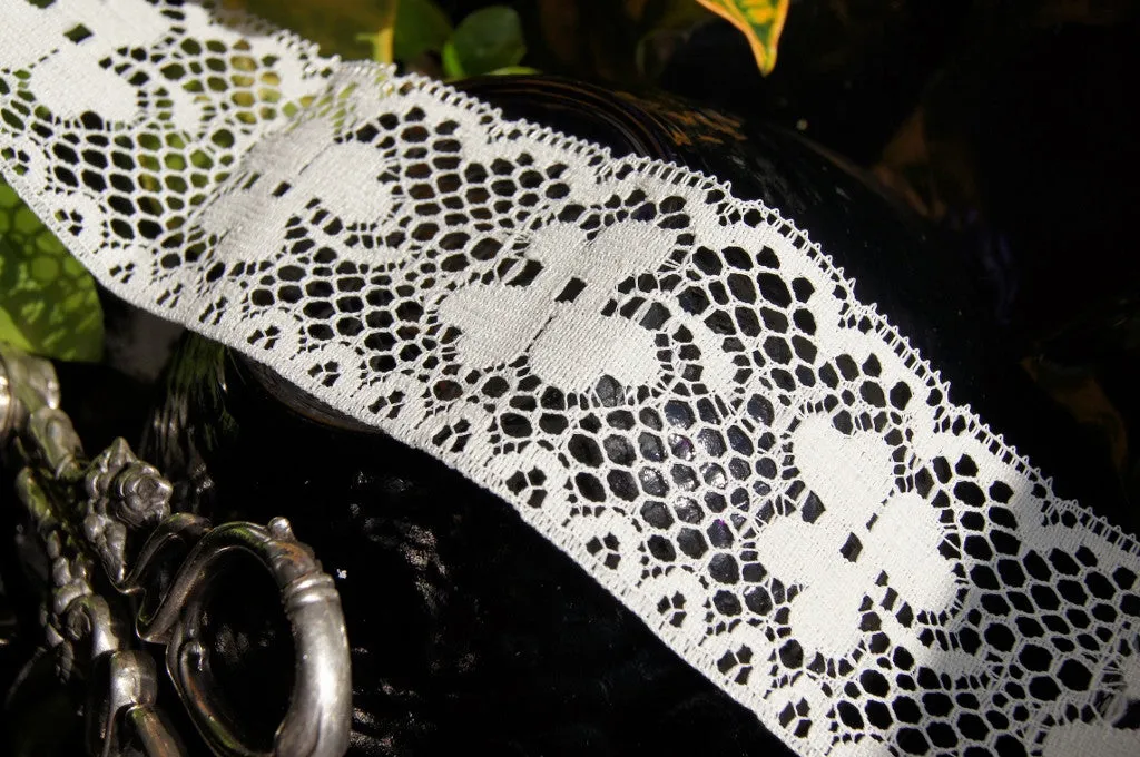 Shamrock Ivory Lace Trim 2"