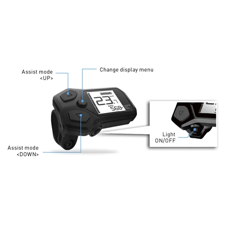 Shimano SC-E5000 Cycle Computer with Assist Switch