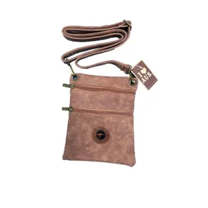 Shoulder Bag Medium Two Zips Kangaroo Badge