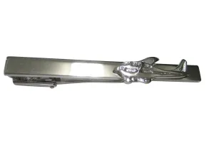 Silver Toned Cessna Plane Tie Clip