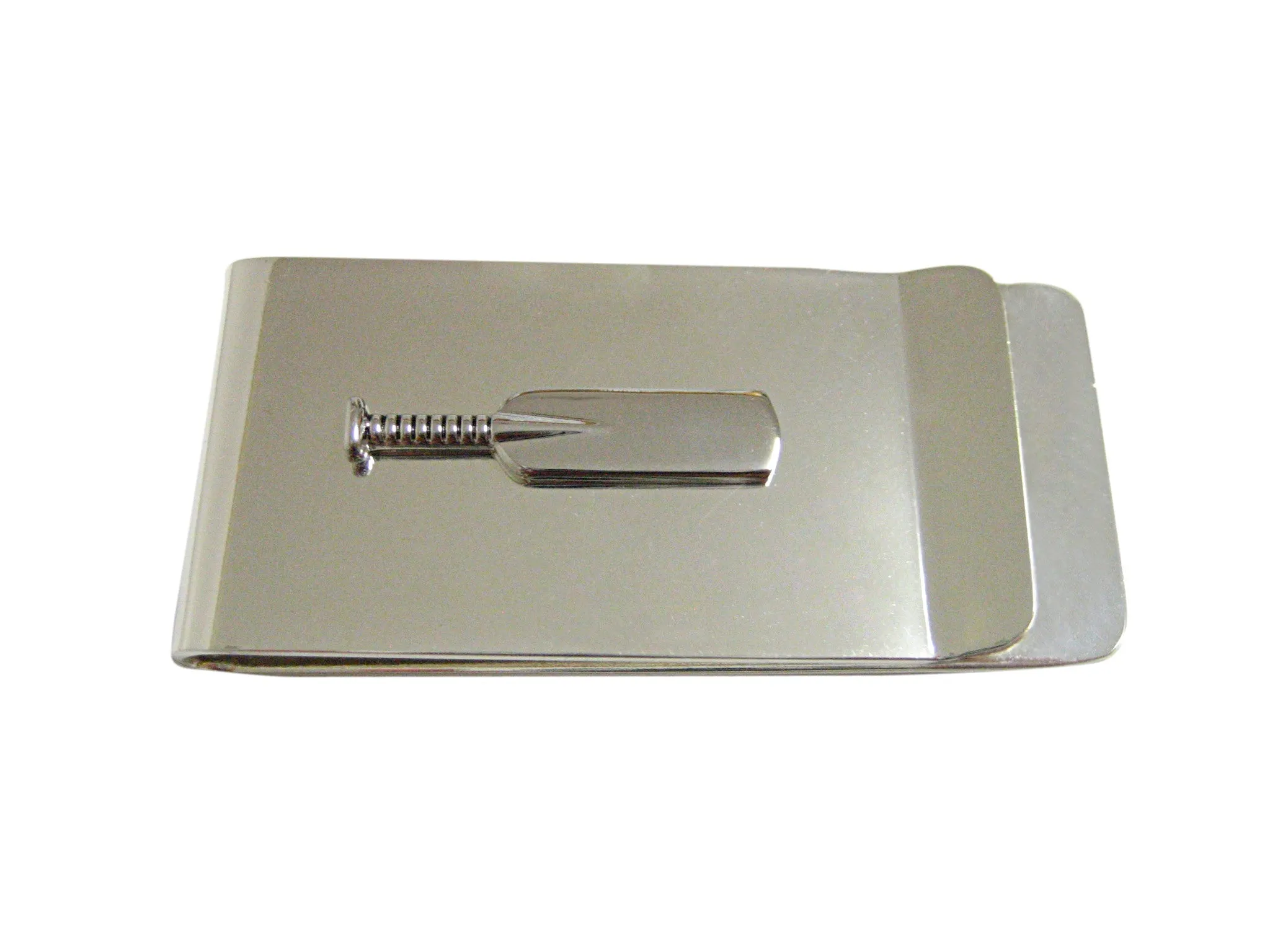 Silver Toned Cricket Bat Money Clip
