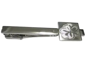 Silver Toned Etched Drosera Aliciae Alice Sundew Carnivorous Plant Pendant Tie Clip