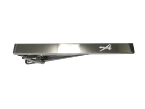 Silver Toned Etched Sleek Unmanned Aerial Vehicle UAV Drone V2 Tie Clip